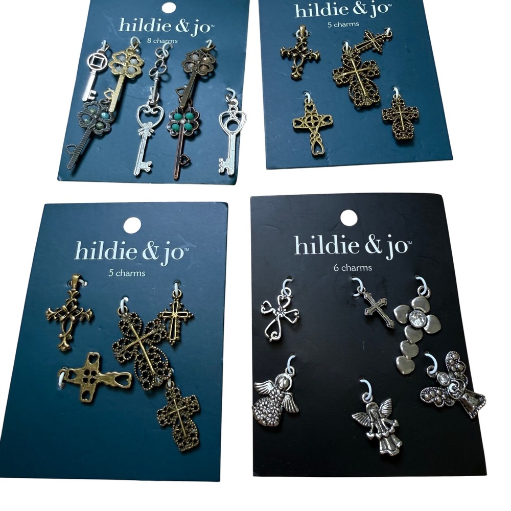 Gothic Victorian Religious Celestial Lot of 24 Hildie & Jo Jewelry Charms